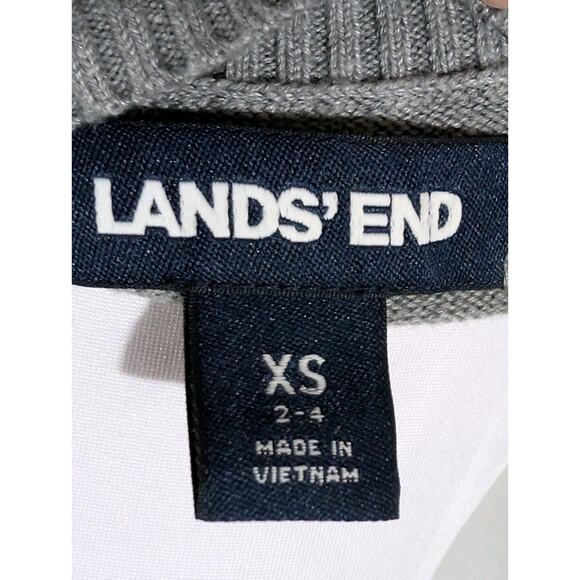 Lands' End Women's Gray Oversized Tunic Sweater Knit Knee Length Shirt Size XS - Picture 7 of 14